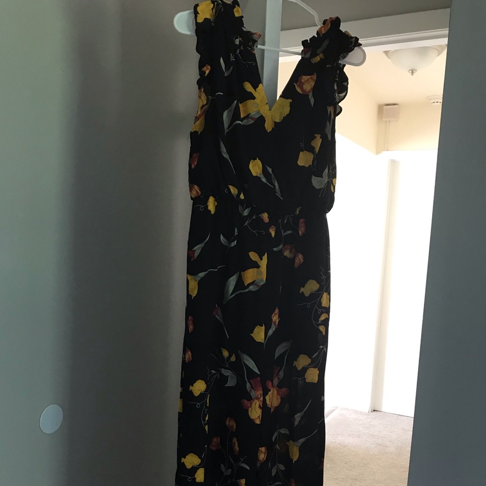 Black Floral Jumpsuit